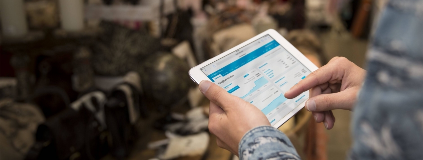 xero being used on an ipad