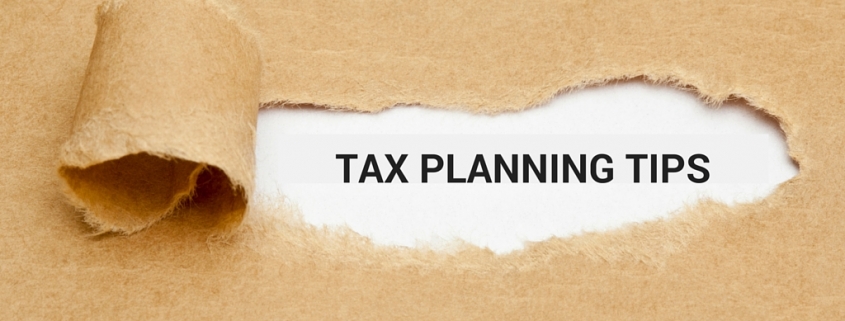 TAX PLANNING TIPS