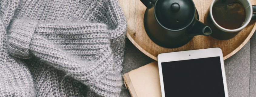 cozy winter read tablet ipad