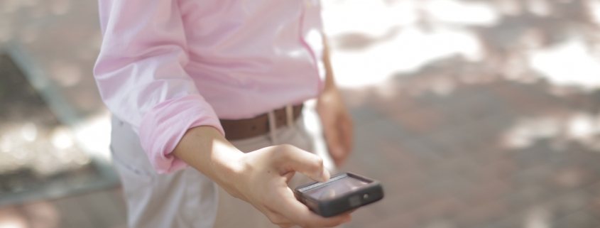 person holding phone